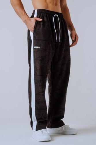 Штаны Nebbia Relaxed Sweatpants POWER Dark Brown Camo 904