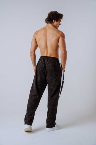 Штаны Nebbia Relaxed Sweatpants POWER Dark Brown Camo 904