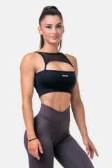 Топ Nebbia Classic Hero Cut-Out Sports Bra Black 579