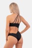 КУПАЛЬНИК ONE SHOULDER ASYMMETRICAL MONOKINI BLACK 459