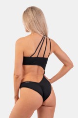 КУПАЛЬНИК ONE SHOULDER ASYMMETRICAL MONOKINI BLACK 459