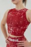 Топ Nebbia Crop tank top ROUGH GIRL Red 617