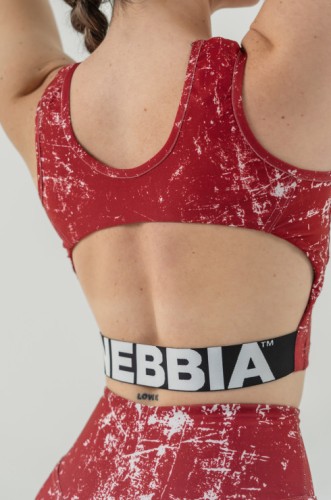 Топ Nebbia Crop tank top ROUGH GIRL Red 617