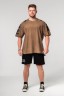 Футболка Nebbia Washed-off Oversized T-shirt LIFTING CLUB Light Brown 368