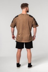 Футболка Nebbia Washed-off Oversized T-shirt LIFTING CLUB Light Brown 368