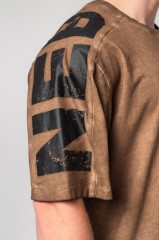 Футболка Nebbia Washed-off Oversized T-shirt LIFTING CLUB Light Brown 368
