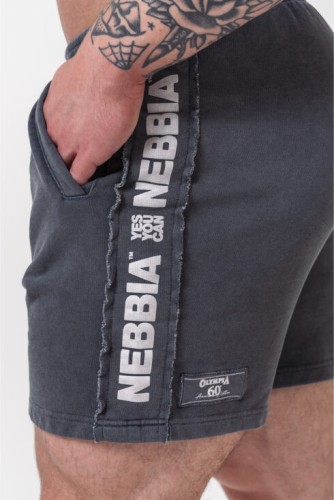 Шорты Nebbia Washed Sweat Shorts LEGEND Black 786