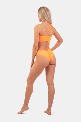 КУПАЛЬНИК ONE SHOULDER ASYMMETRICAL MONOKINI ORANGE NEON 458