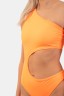КУПАЛЬНИК ONE SHOULDER ASYMMETRICAL MONOKINI ORANGE NEON 458