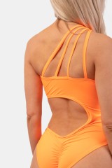 КУПАЛЬНИК ONE SHOULDER ASYMMETRICAL MONOKINI ORANGE NEON 458