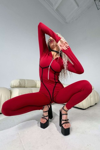 Комбінезон Jumpsuit Fitzona Gloww Wine 14925