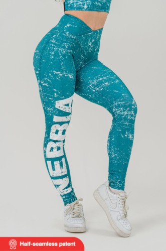 Леггинсы Nebbia Workout leggings ROUGH GIRL Green 616 