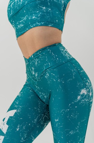 Леггинсы Nebbia Workout leggings ROUGH GIRL Green 616 