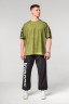 Футболка Nebbia Washed-off Oversized T-shirt LIFTING CLUB Green 368