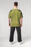 Футболка Nebbia Washed-off Oversized T-shirt LIFTING CLUB Green 368