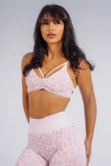 Топ Nebbia Medium Support Leopard Sports Bra PRIMAL Pink Leopard 854