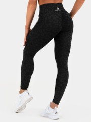 Леггинсы Ryderwear Instinct Scrunch Bum Leggings - Leopard Black