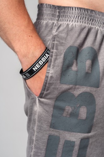 Шорти Nebbia Washed-off Gym Sweatshorts NO BS Light Grey 367