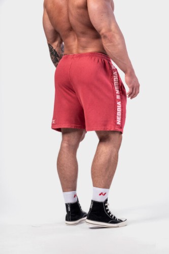 Шорти Nebbia Washed Sweat Shorts LEGEND Red  786