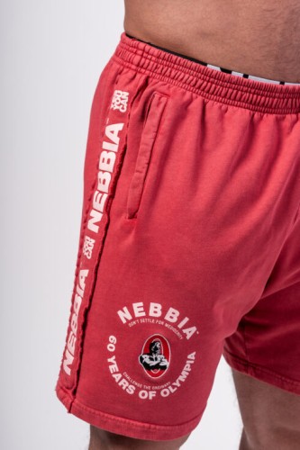 Шорти Nebbia Washed Sweat Shorts LEGEND Red  786