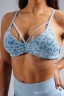Топ Nebbia Medium Support Leopard Sports Bra PRIMAL Blue Leopard 854