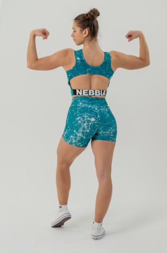 Шорты Nebbia High waisted leggings shorts 5'' HAMMIES Green 615