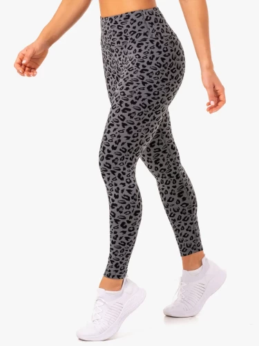 Леггинсы Ryderwear Adapt High Waisted Scrunch Leggings - Grey Leopard
