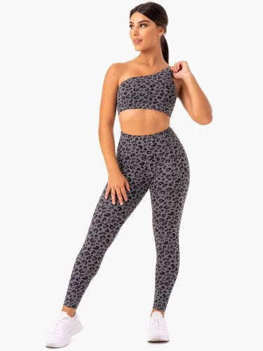 Леггинсы Ryderwear Adapt High Waisted Scrunch Leggings - Grey Leopard
