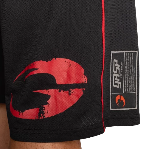 Шорты сетчатые GASP Pro Mesh Shorts 220666 Black/Red