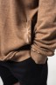 Кофта Nebbia Washed-off Zip Up Hoodie GYM BRO Light Brown 362
