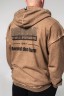 Кофта Nebbia Washed-off Zip Up Hoodie GYM BRO Light Brown 362