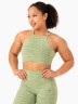 Топ Transform Reversible Sports Crop - Jade Green Zebra