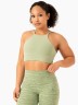 Топ Transform Reversible Sports Crop - Jade Green Zebra