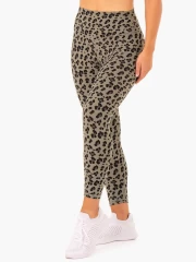 Легінси Ryderwear Hybrid Full Length Leggings - Khaki Leopard