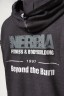 Кофта Nebbia Washed-off Zip Up Hoodie GYM BRO Black 362
