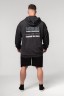 Кофта Nebbia Washed-off Zip Up Hoodie GYM BRO Black 362