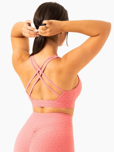 Топ Optic V-Neck Sports Bra - Lipstick Pink
