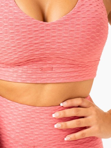 Топ Optic V-Neck Sports Bra - Lipstick Pink