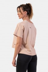 Футболка Organic Cotton Loose Fit “The Minimalist” Crop Top 417 Salmon