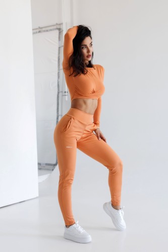 Топ Cropped Long Sleeve Top ELEVATED Orange 468