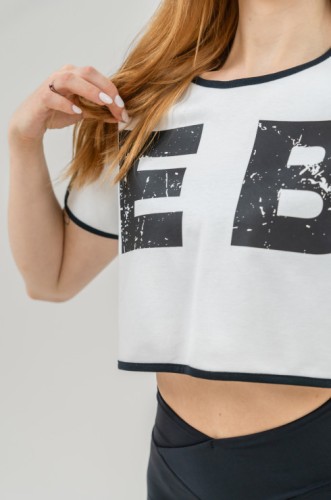 Топ Nebbia Oversized crop top GAME ON White 610