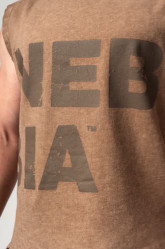 Безрукавка Nebbia Washed-off Tank Top BEASTIN' Light Brown 361