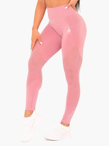 Леггинсы Ryderwear Geo Seamless High Waisted Leggings Pink
