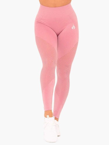 Леггинсы Ryderwear Geo Seamless High Waisted Leggings Pink