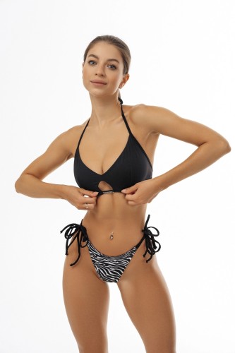 Купальные трусики Nebbia ARACAJU bikini bottom Zebra White 740