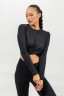Топ Cropped Long Sleeve Top ELEVATED Black 468