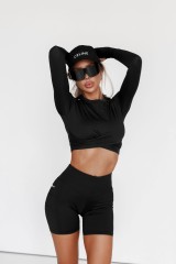 Топ Cropped Long Sleeve Top ELEVATED Black 468