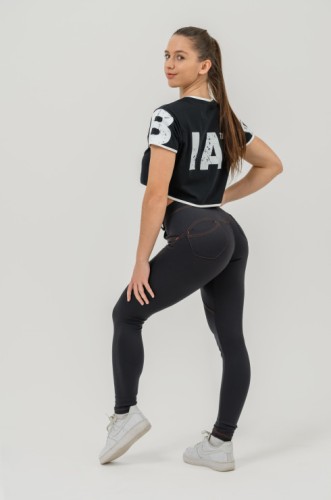 Топ Nebbia Oversized crop top GAME ON Black 610