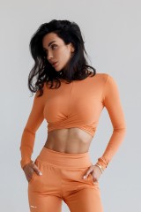 Штаны Shiny Slim Fit Leggings Pants SLEEK Orange 482