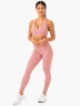 Леггинсы Ryderwear Hybrid Full Length Leggings - Pink Leopard
